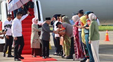 Kapolda Aceh bersama Forkopimda Sambut Kedatangan Wapres Ma’ruf Amin