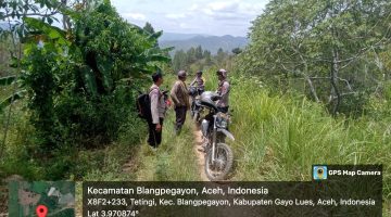 Pospol Blangpegayon Lakukan Patroli Serta Himbauan Larangan Karhutla 