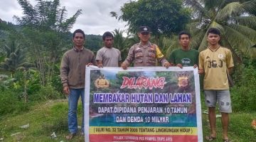 Pos Pol Tripe Jaya Gelar Patroli Dialogis dan Sosialisasi Larangan KARHUTLA