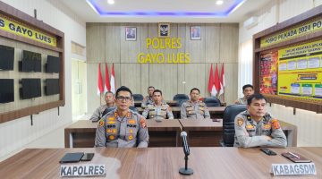 Kapolres Gayo Lues Bersama Kapolsek Jajaran Ikuti Diskusi Panel Virtual Peningkatan Kinerja Kapolsek di Polda Jajaran