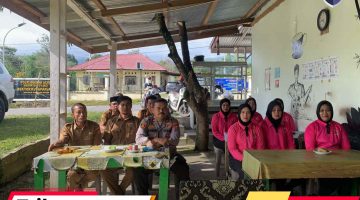 Kapolsek Kutapanjang Bersama Pengulu dan Bhayangkari Ranting Ikuti Launching Penguatan Program Pekarangan Pangan Lestari Secara Daring