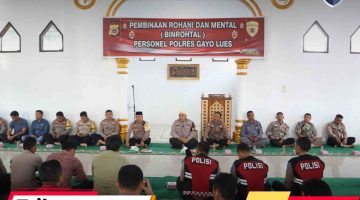 Binrohtal Personel Polres Gayo Lues Bahas Pentingnya Puasa Nisfu Sya’ban Menjelang Bulan Suci Ramadhan