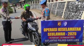 Hari Kedelapan Operasi Keselamatan Seulawah 2025, Satlantas Polres Gayo Lues Imbau Pengguna Jalan Tertib Lalu Lintas