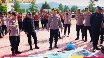SiagaPersonel Polres Gayo Lues Gelar Sispamkota 