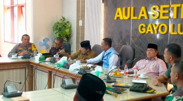 Wakapolres Gayo Lues Hadiri Rapat Koordinasi Persiapan HUT ke-80 RI di Aula Setdakab