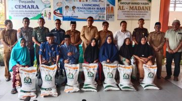 Launching Penyaluran Beras Bantuan Pangan Pemerintah Tahun 2025 Di Kantor Pengulu Kota Blangkejeren