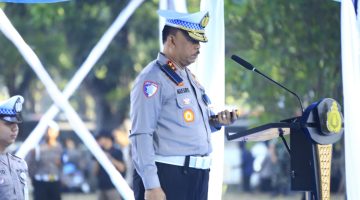 Kakorlantas Pimpin Apel Gelar Pasukan Operasi Merdeka Jaya Jelang Peringatan HUT ke-80 RI