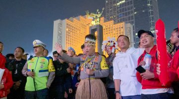 Kapolri dan Mensesneg Tinjau Panggung Rakyat di HI, Masyarakat Antusia